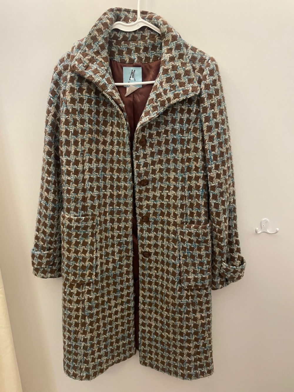 Guess Marciano y2k textured wool blend coat sz s